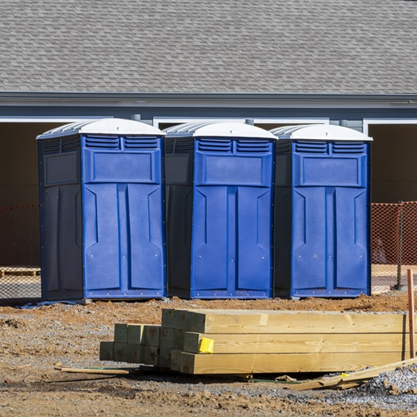 what is the maximum capacity for a single porta potty in Karnack